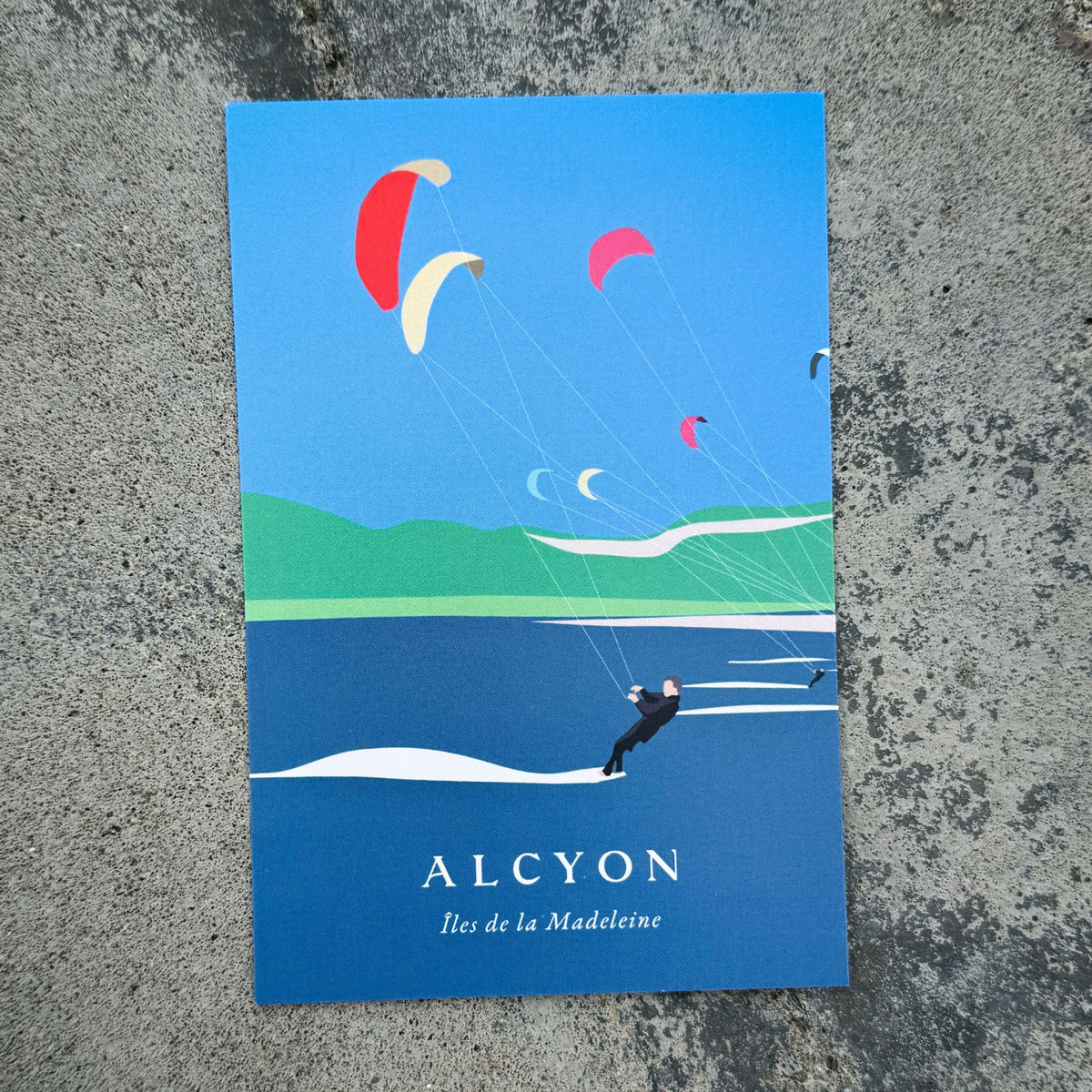 Carte postale - Kitesurf