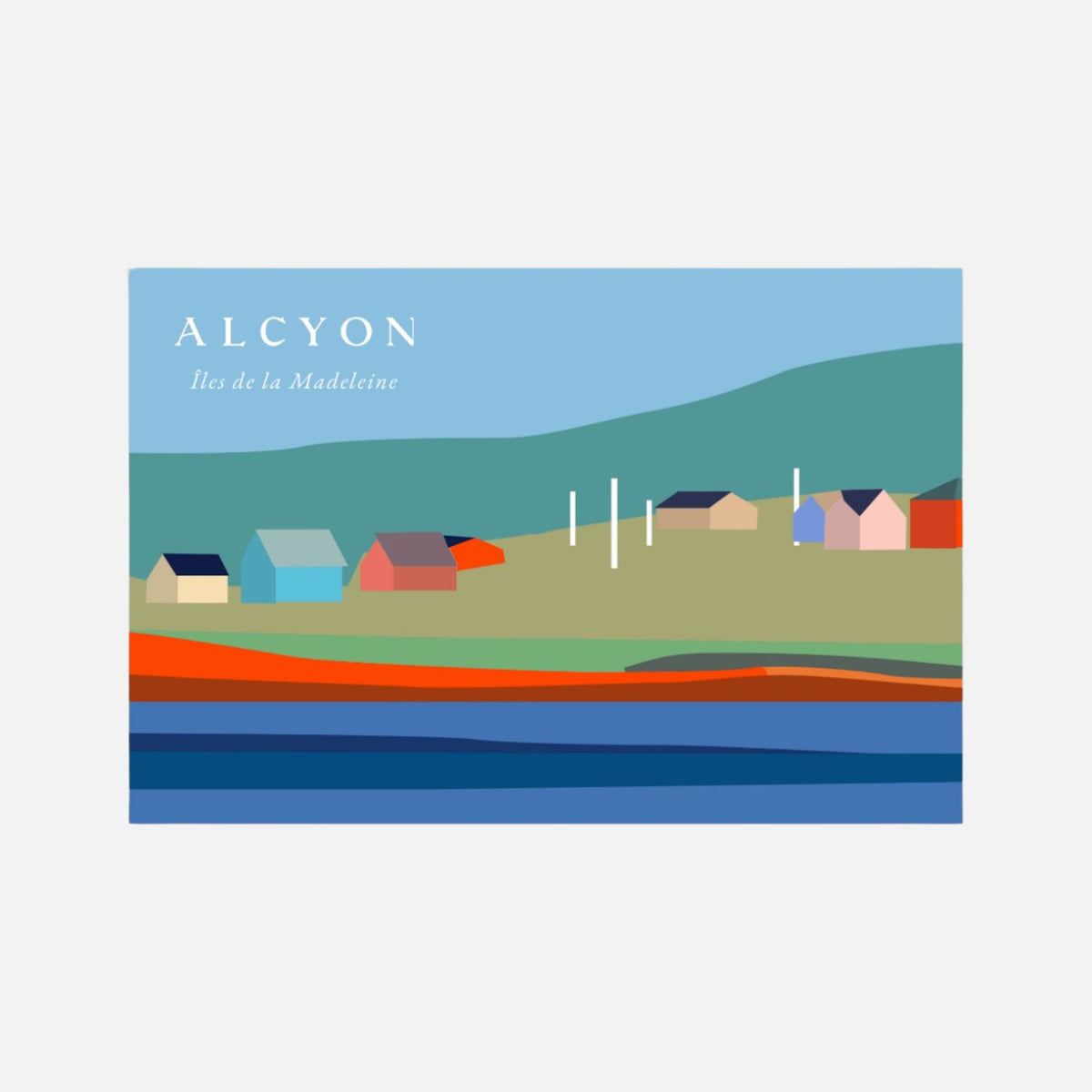 Carte postale - Paysage maisons